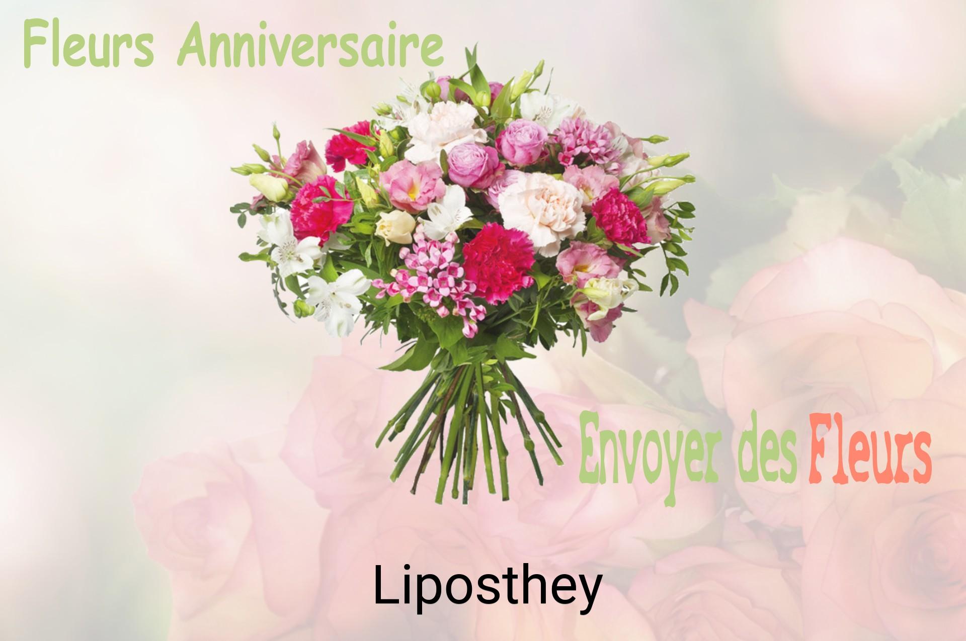 Bouquet de fleurs d’anniversaire livré à Liposthey