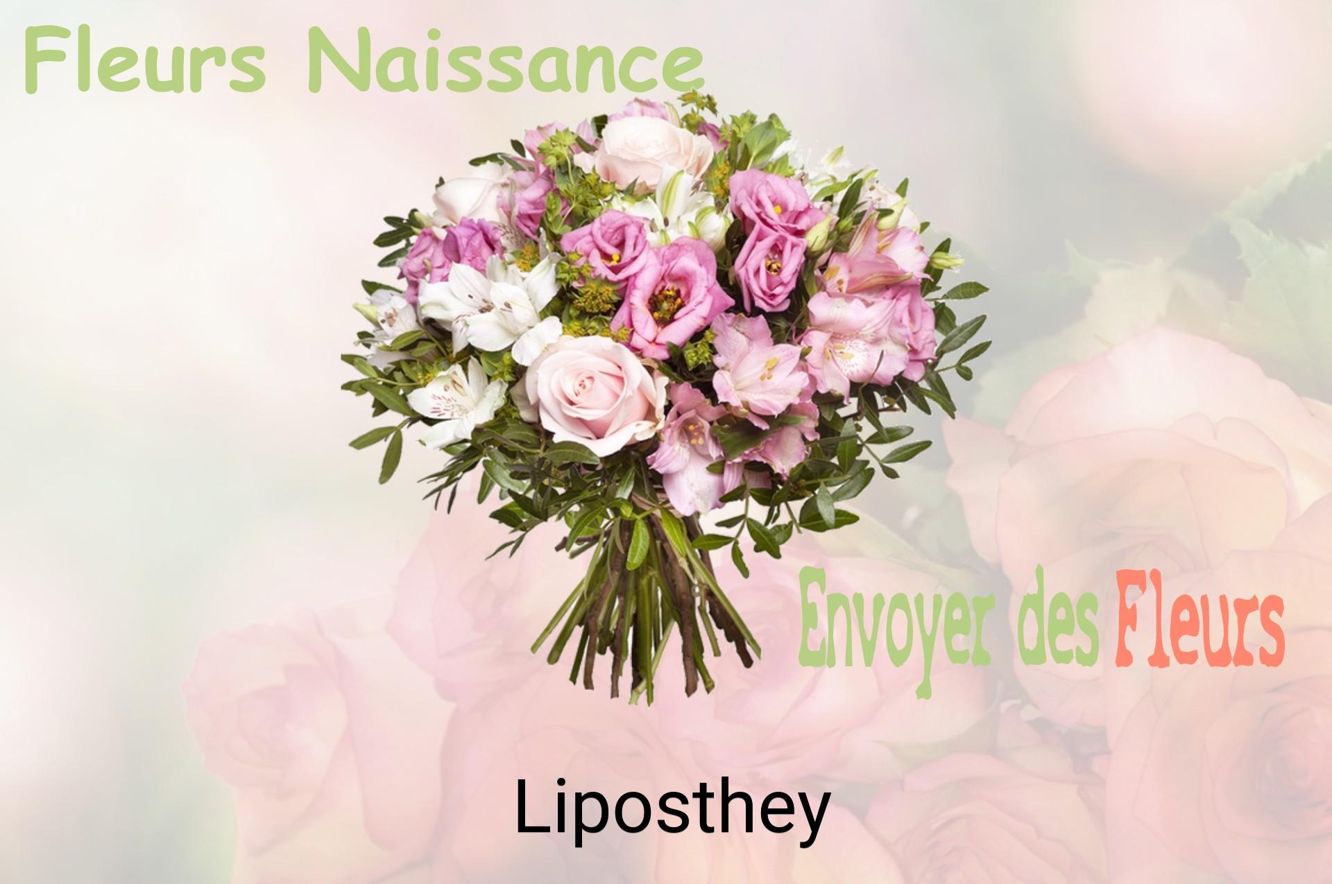 Bouquet de fleurs de naissance livré à Liposthey